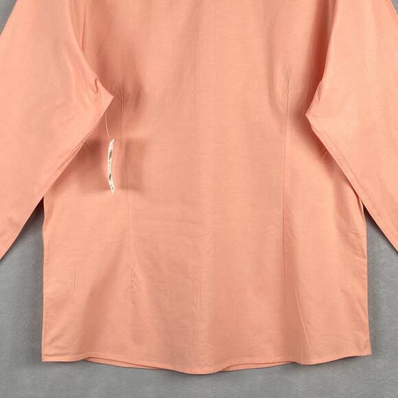 Bar III Men's Large 16-16.5 Dress Shirt Slim Fit Stretch Fabric Apricot NEW - Picture 7 of 12